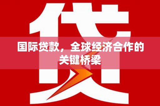 子洲国际贷款，全球经济合作的关键桥梁