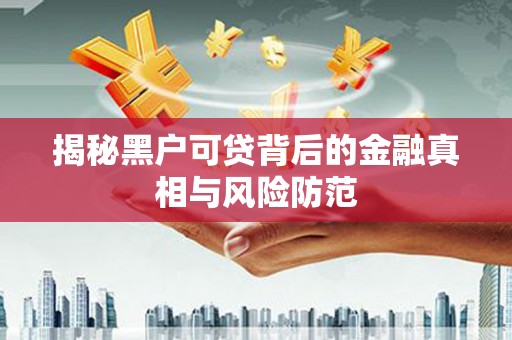 翠屏揭秘黑户可贷背后的金融真相与风险防范