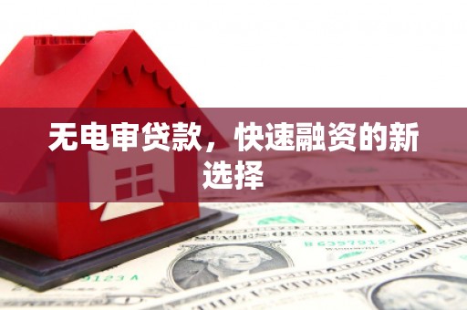 沙洋无电审贷款，快速融资的新选择