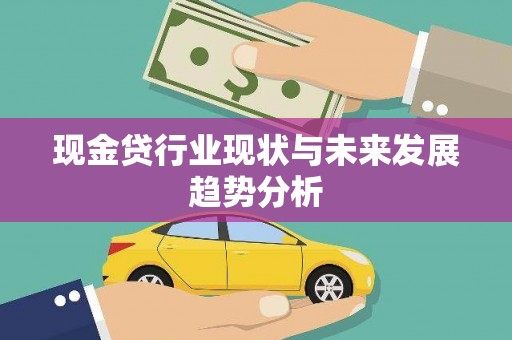 东明现金贷行业现状与未来发展趋势分析