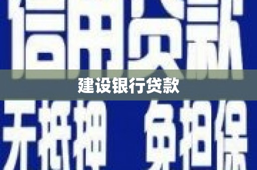 湖内建设银行贷款