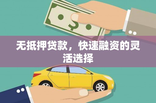 凤山无抵押贷款，快速融资的灵活选择