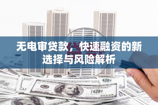 云溪无电审贷款，快速融资的新选择与风险解析