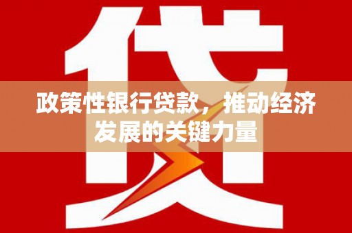 扎兰屯政策性银行贷款，推动经济发展的关键力量