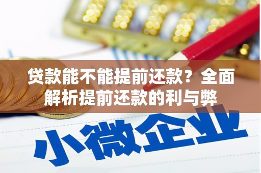 疏附贷款能不能提前还款？全面解析提前还款的利与弊